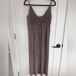 ASOS Lavender Pleated Midi Dress